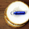Blue Aluminum Oil Vial Keytag