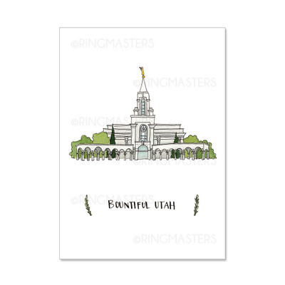 Brigham City Utah Temple 5x7 Print