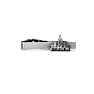Deseret Peaks Utah Antique Silver Temple Tieclip