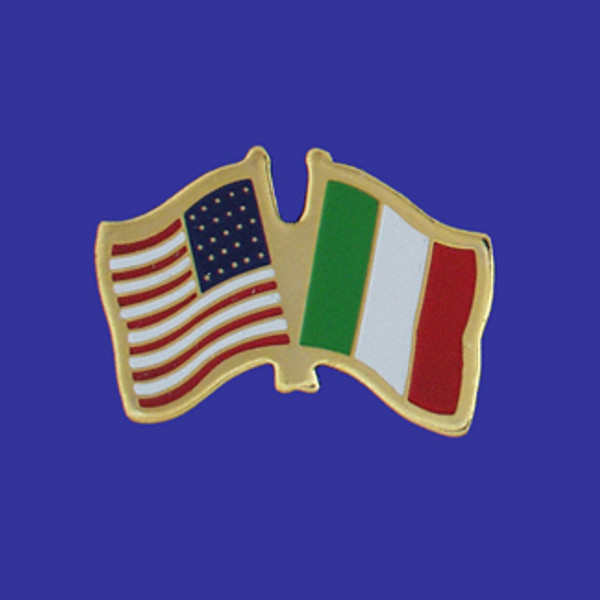 Italy/USA Flag Pin
