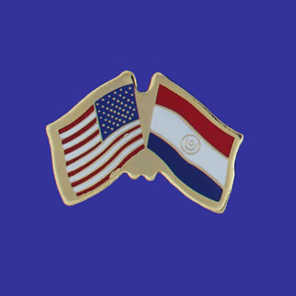 Paraguay/USA Flag Pin