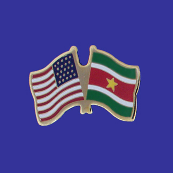 Suriname/USA Flag Pin