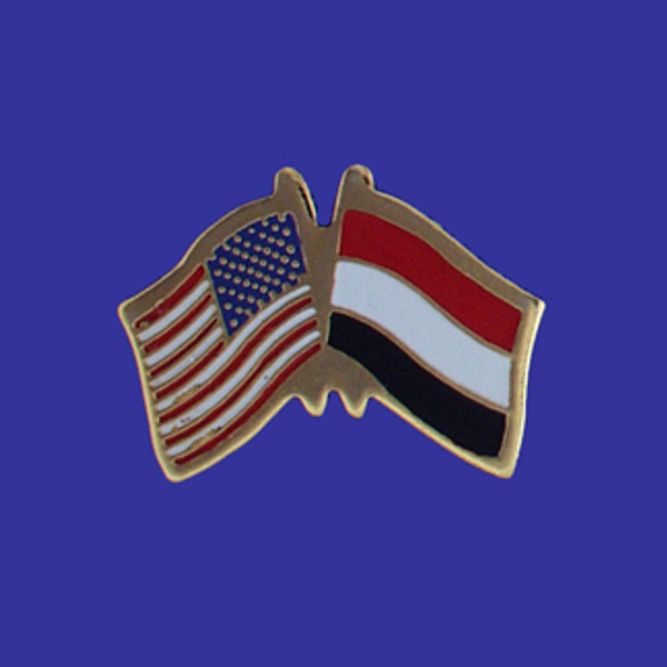 Yemen/USA Flag Pin