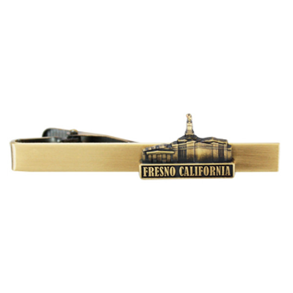 Fresno California Temple Tie Bar Gold