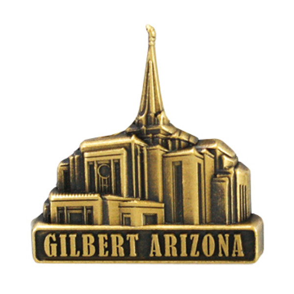 Gilbert Arizona Temple Pin/Tie Tac Gold
