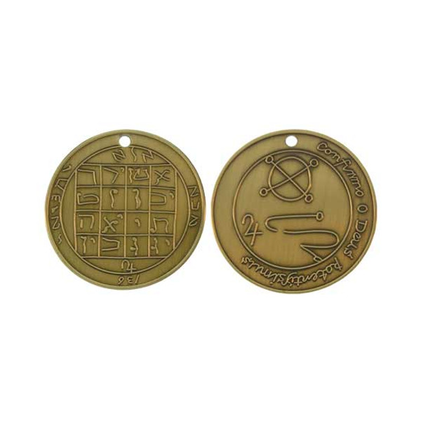 Jupiter Talisman Antique Gold Coin 1.5" dia.