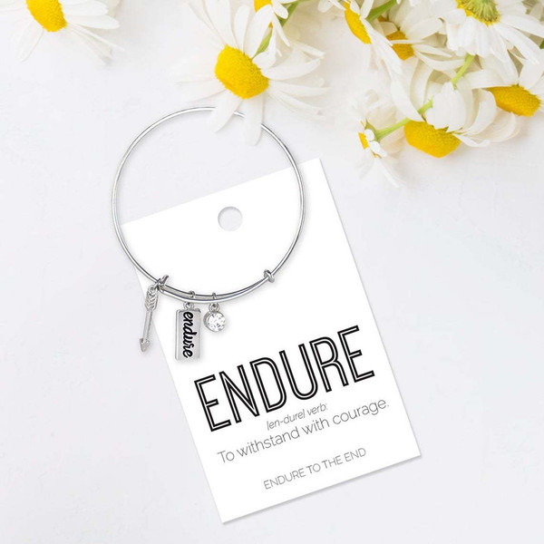 Endure To The End - Bangle Bracelet