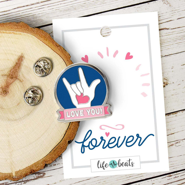 Love You - ASL or American Sign Language Enamel Pin