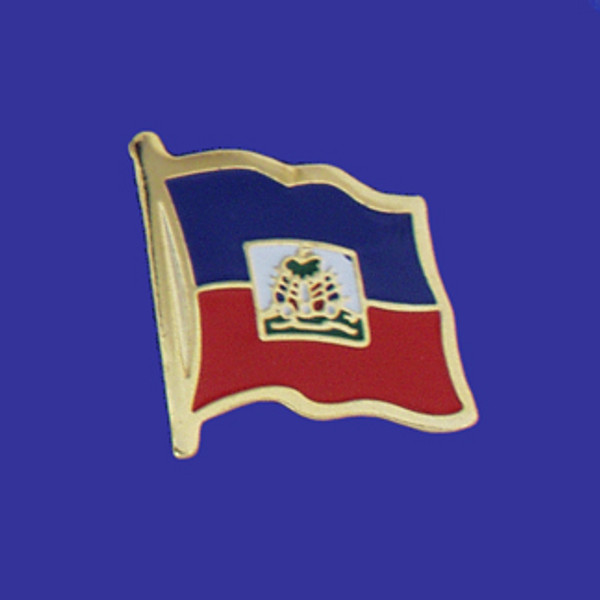 HAITI FLAG PIN (with seal)
