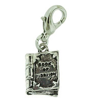 Book of Mormon Charm - Antique Silver