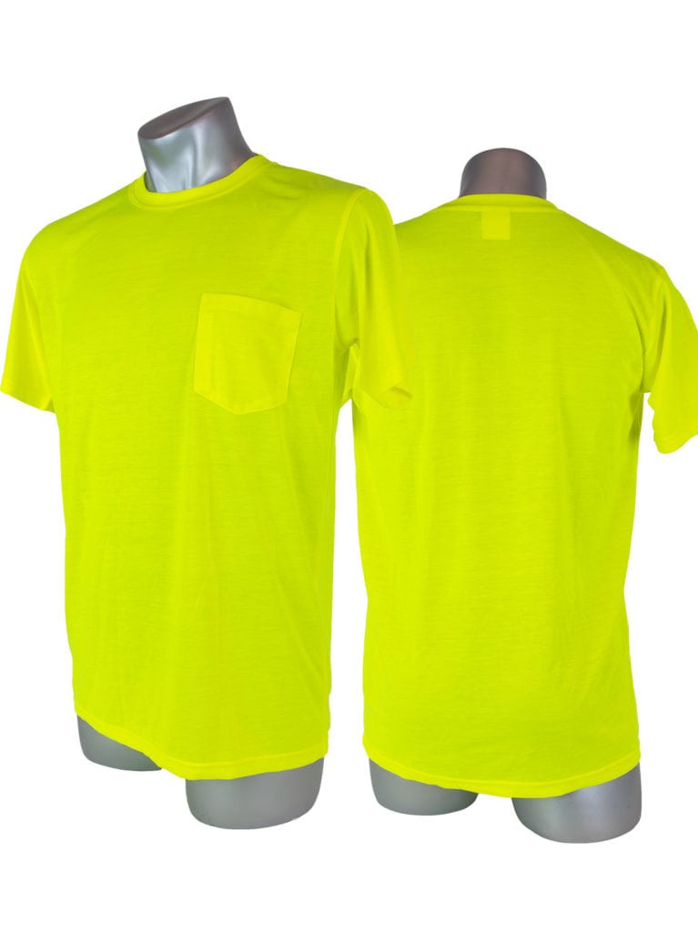 High Visibility Yellow Safety Short Sleeve Shirt - 2XL