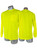 High Visibility Yellow Safety Long Sleeve Shirt - S