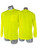 High Visibility Yellow Safety Long Sleeve Shirt - L