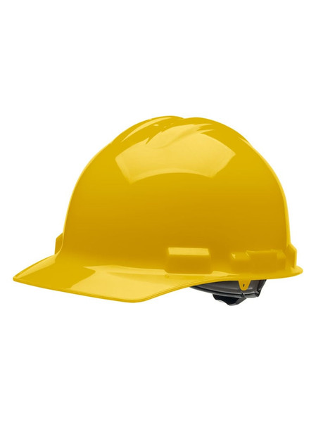 Hard Hat - 4 Pt. Ratchet Cap Style - Yellow
