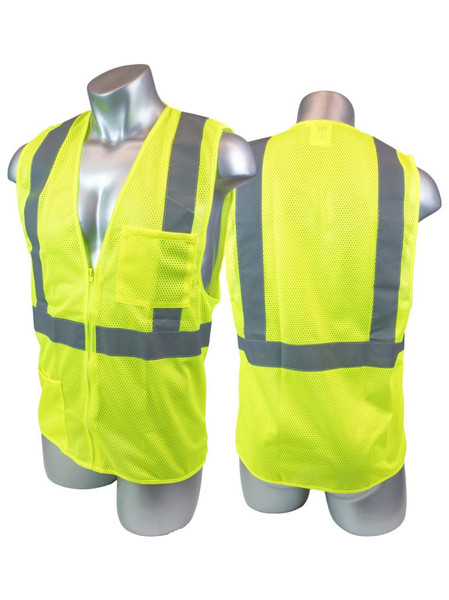 High Visibility Yellow Field Vest - L