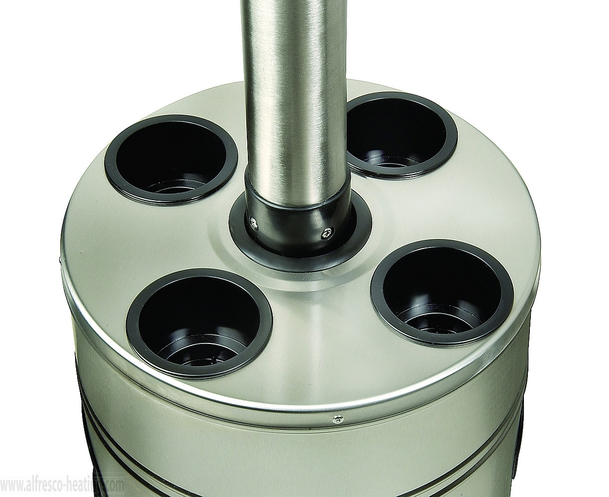 SunStar PHJ40-L6 Portable Propane Patio Heater, Stainless Steel