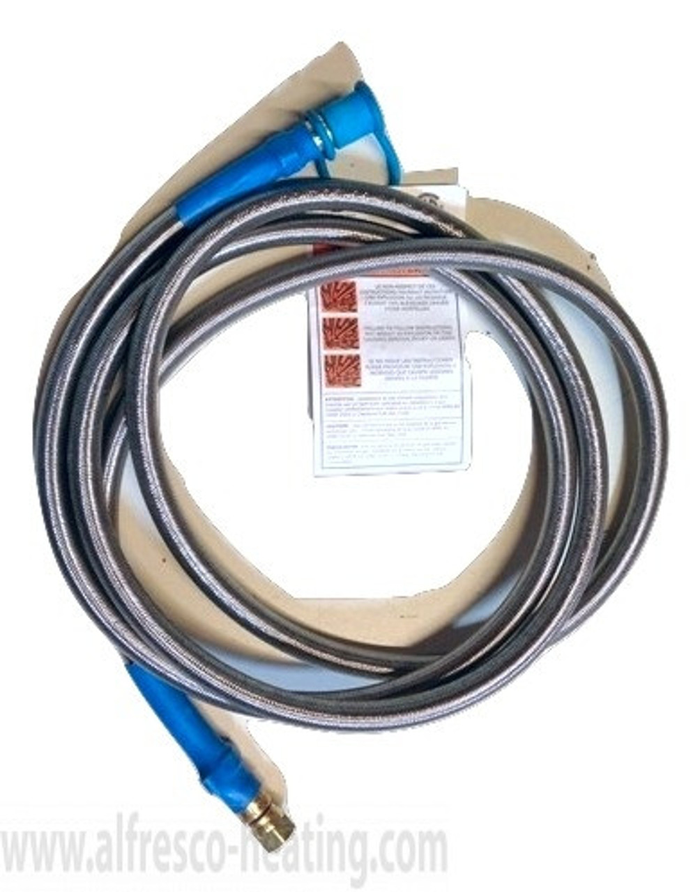 Natural Gas Grill Hose, 12Ft - Flexible Gas Line Quick Connect Gas