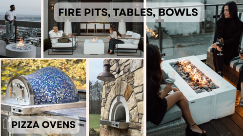 Enhance Your Patio with Fire Tables, Fire Bowls, Fire Pits & Pizza Ovens