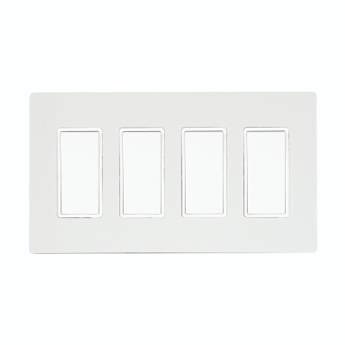 Eurofase EFSSPW4 On/Off Switch with White Screwless Plate and Box