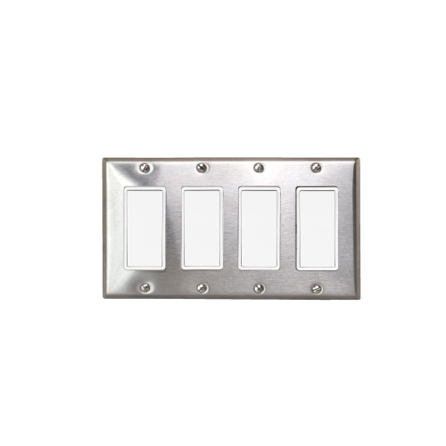 Eurofase EFSSPS4 On/Off Switch with Stainless Steel Plate and Box