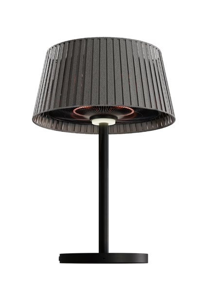 Eurofase Vellura EFH0137 charcoal grey 1500W table top patio heater and accent lamp