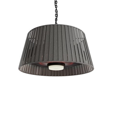Eurofase Vellura EFH0139 charcoal grey 1500W ceiling-mounted pendant patio heater and accent lamp