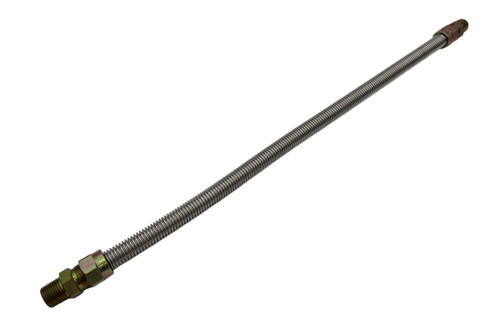 Flexible Gas Connector Hose, 24", Stainless Steel