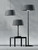 Eurofase Vellura EFH0138 charcoal grey 1500W freestanding floor patio heater and accent lamp