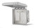Infratech Dual Flush Mount On/Off Switch with Weatherproof Cover (14-4415) – open view