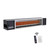 SunPak S34-TSR, Patio Heater, Black, Two Stage Remote), angled view
