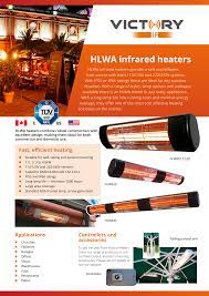 Thumbnail of Victory Lighting HLWA Infrared Heater Flyer