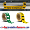 XL Wide Yellow/Black Arrow Roll for Pipe ID Labels 