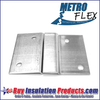 MetroFlex Z-Clips interlock for easy, level, and secure hanging of acoustic sound panels, and bass traps on walls.