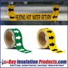 Yellow/Black Arrow Roll for Pipe ID Labels