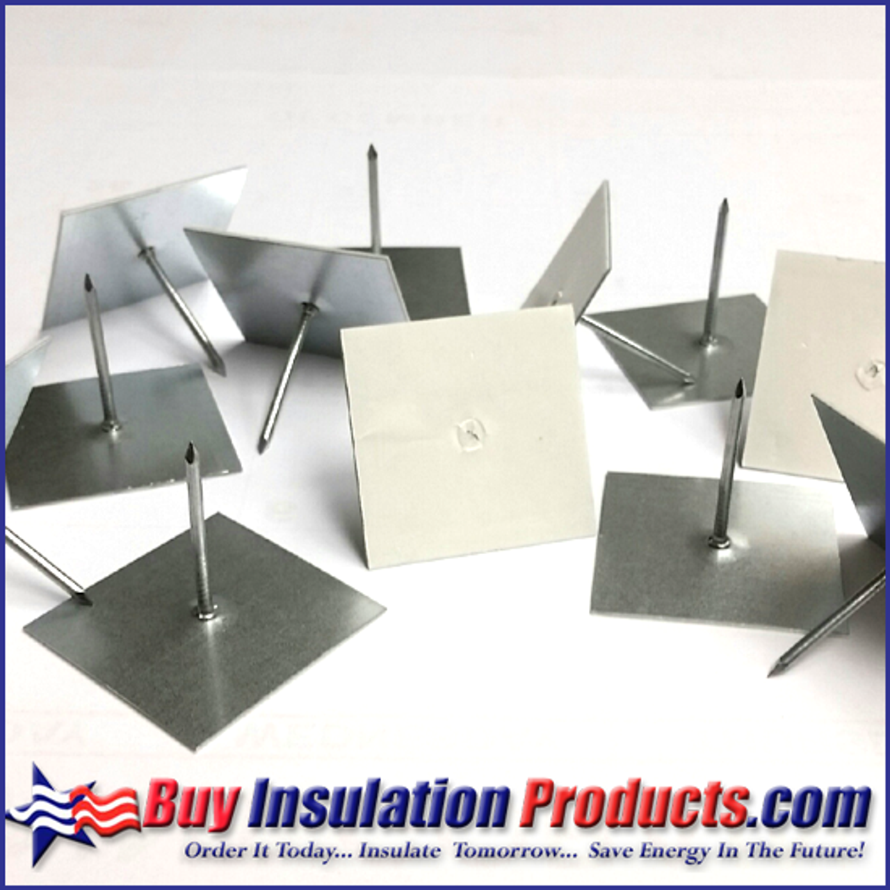 Insulation Stick Pins and Washers Perforated Insulation Pins and