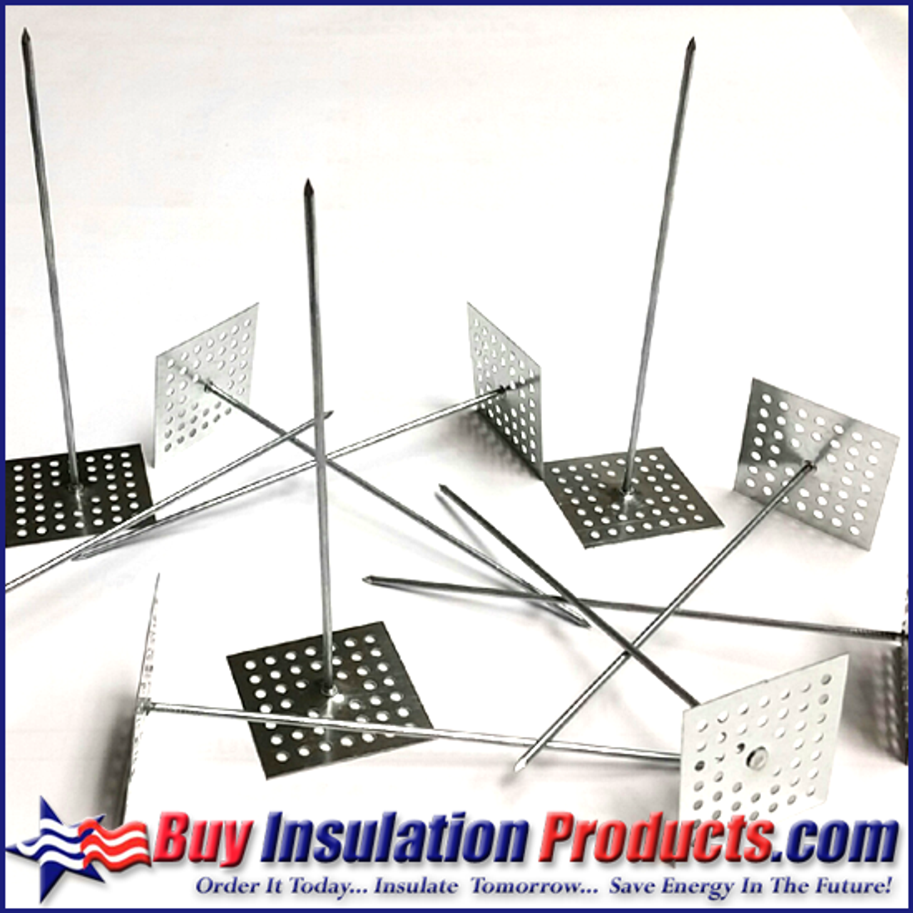 Gemco Insulation Pins - Perforated Base Insulation Hangers