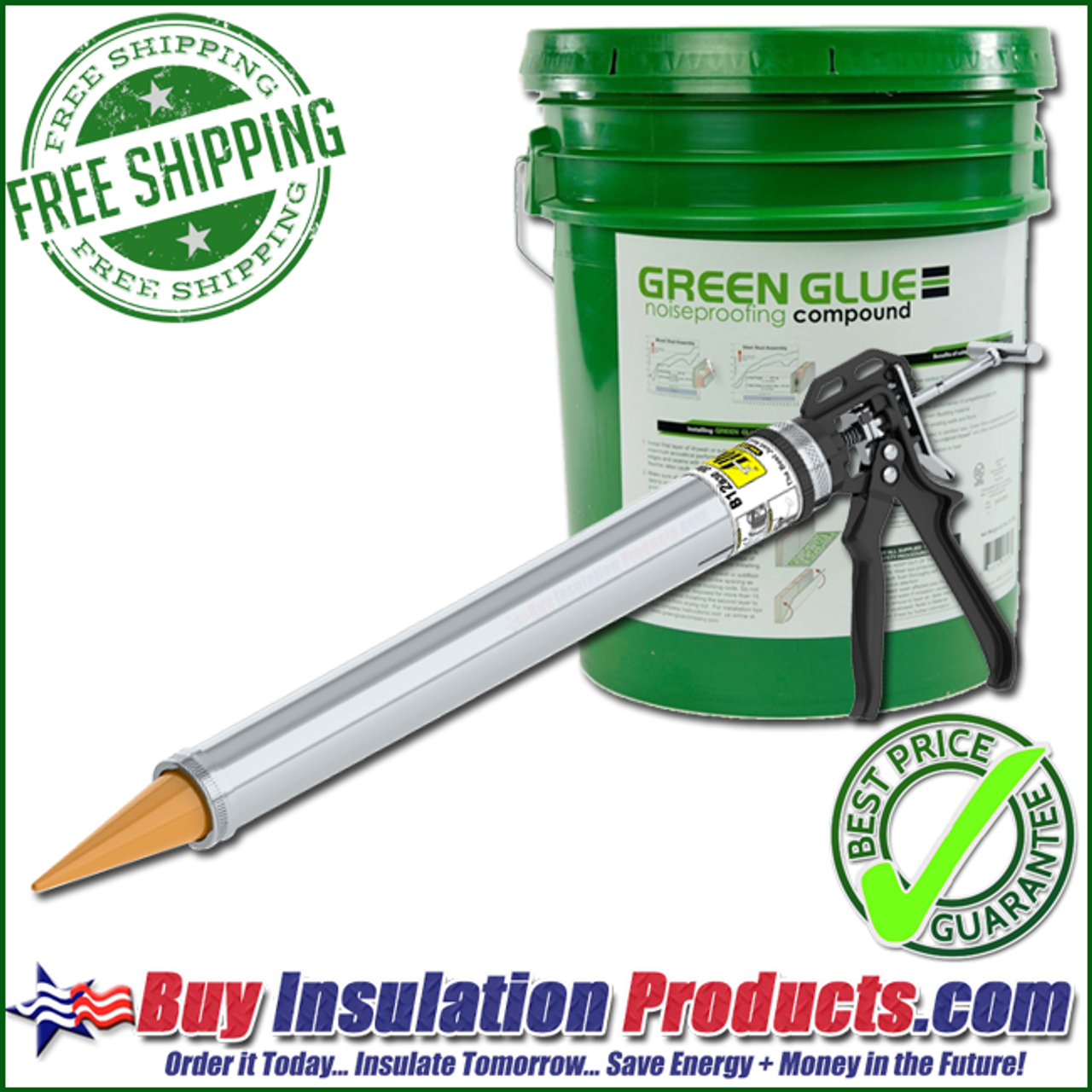 Green Glue Noiseproofing Compound - 5 Gallon Bucket / Pail