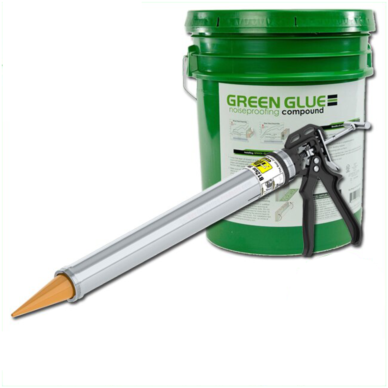 Green Glue Viscoelastic Soundproofing Compound - 5 Gallons