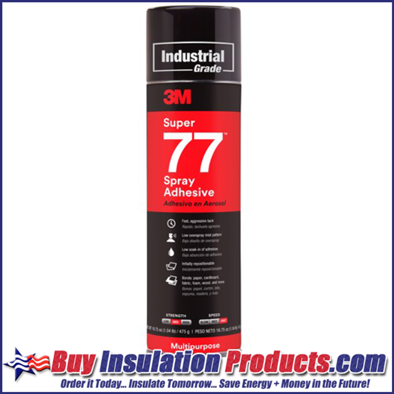 2: 20oz Can (13oz net) Polymat 797 Hi-Temp Spray Glue Adhesive