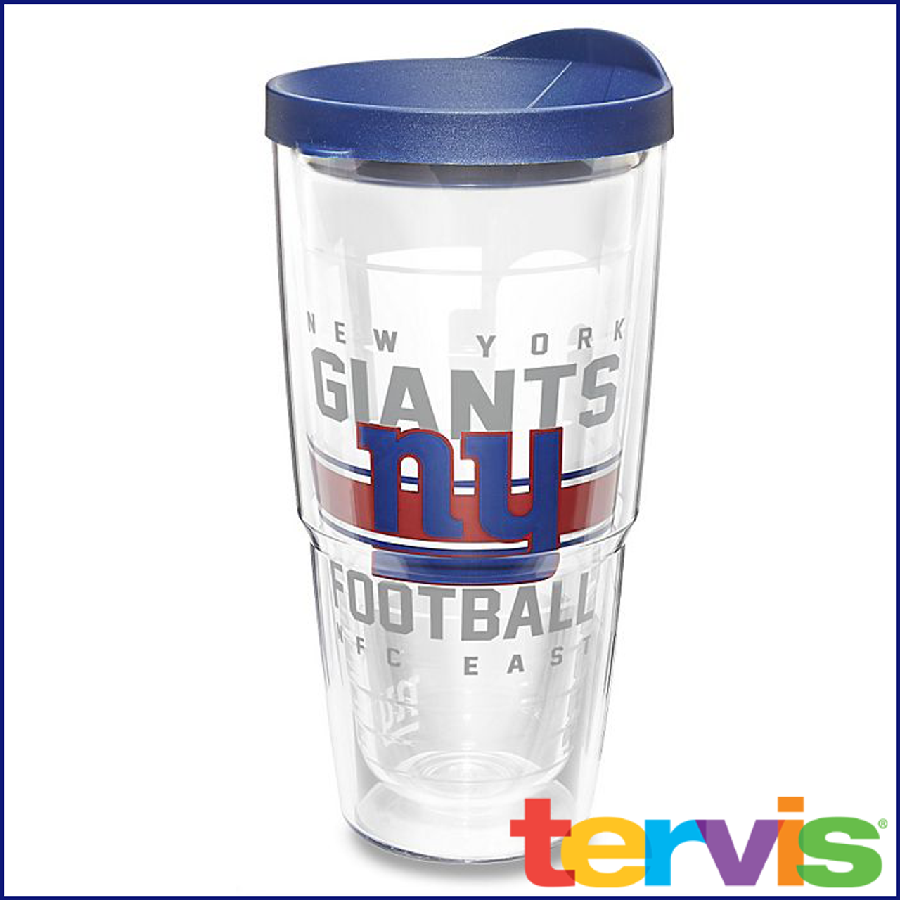 Tervis Triple Walled NFL New York Giants Arctic Insulated  Tumbler Cup Keeps Drinks Cold & Hot, 30oz, Stainless Steel: Tumblers &  Water Glasses
