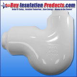 PVC P-Trap Drain Insulation Covers for Exposed Insulated Drain Line Pipes