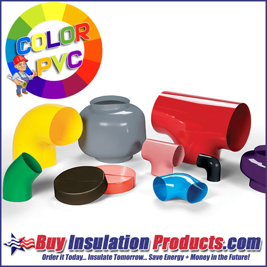 Colored PVC Pipe Jackets And Fittings