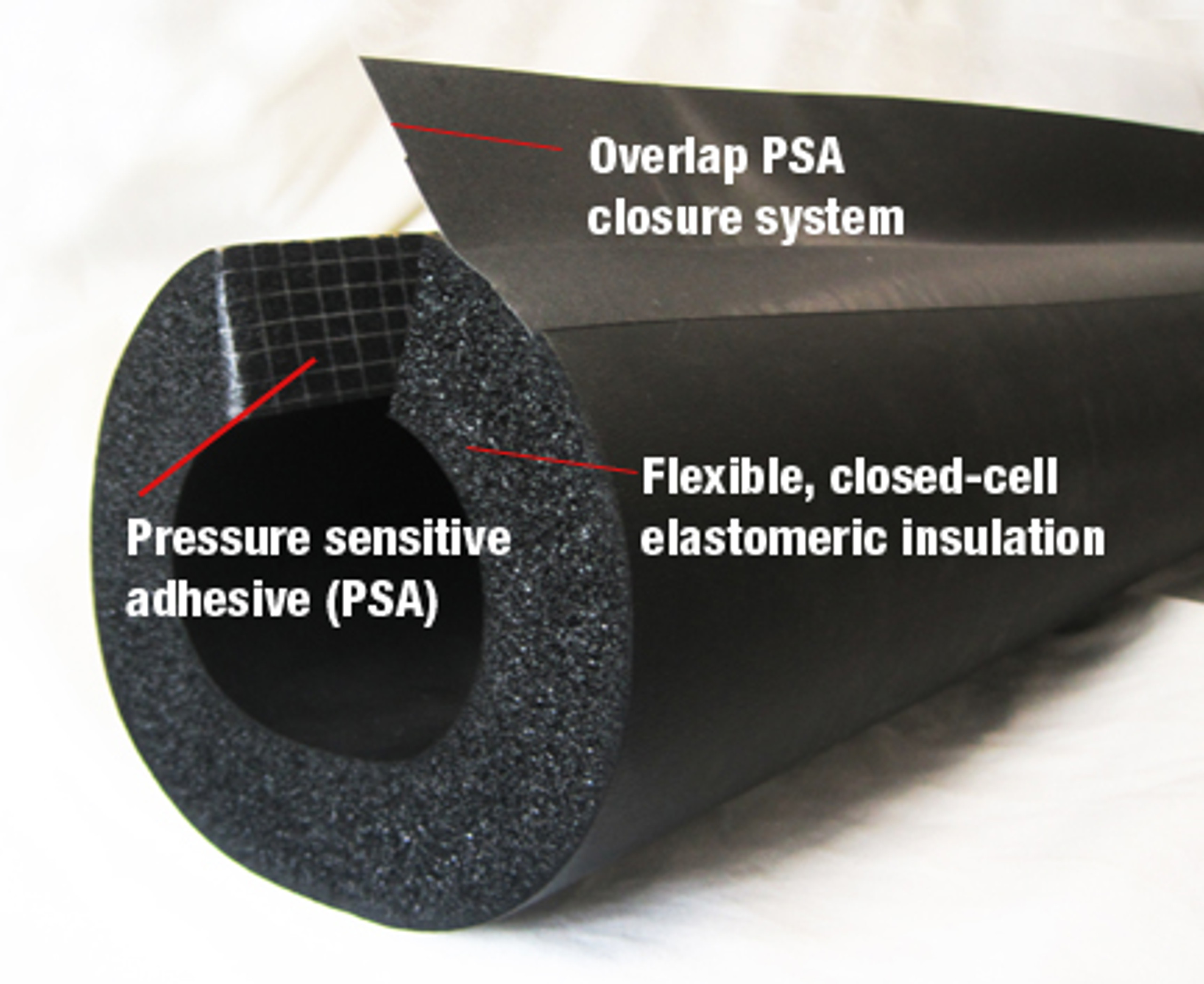 1/2" Split Foam Pipe Insulation Pipe Wrap Insulation