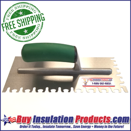 Green Glue Pattern Notched Trowel