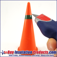 How Large to Cut Green Glue Pail Dispensing Gun Orange Cone Tip