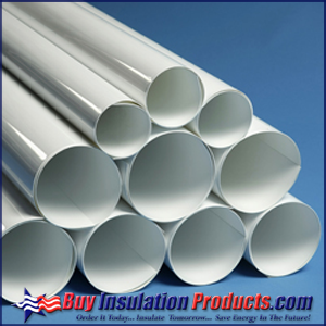 3' PVC Pipe Insulation Jacket PVC Cut & Curl Jacketing