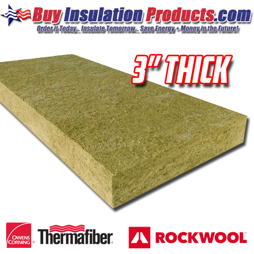 3" Thick 8# Mineral Wool Acoustical Board