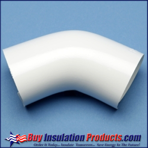 Fiberglass Steam Pipe Insulation Elbow PVC Pipe Elbow Cover