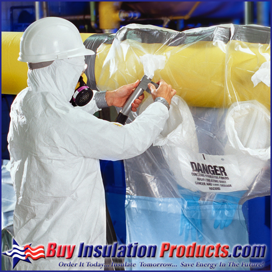 Asbestos Removal Glove Bags Clear Bags for Containment