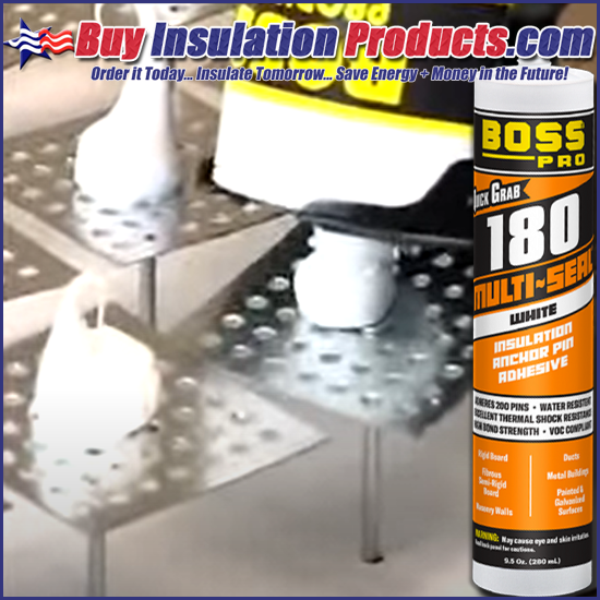 Boss 180 MultiSeal Insulation Stick Pin Adhesive